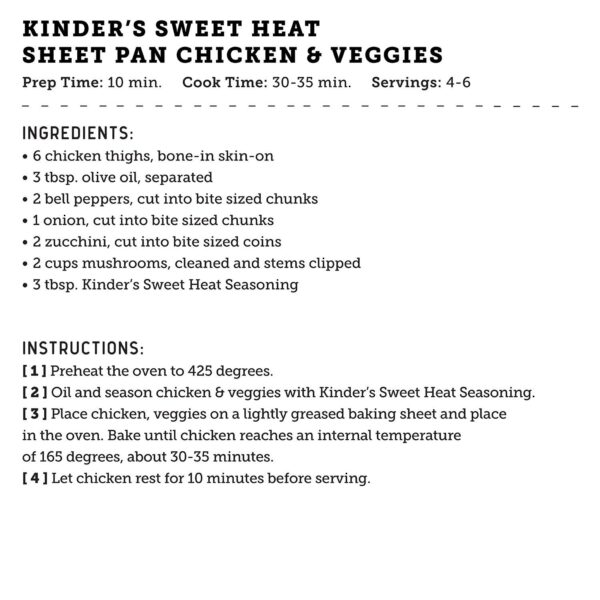 Kinder's Sweet Heat Seasoning - Image 4