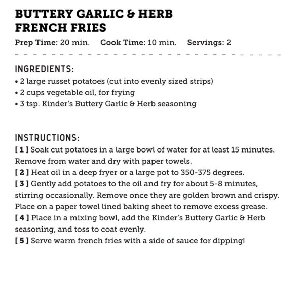 Kinder's Buttery Garlic & Herb Seasoning - Image 5