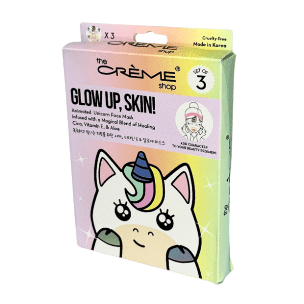 Glow Up, Skin! Unicorn Face Mask - Image 2