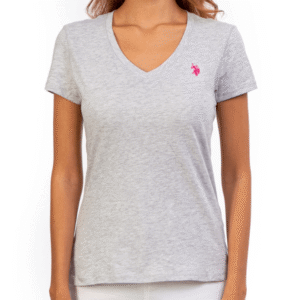 Camiseta Gris U.S. Polo Assn Cuello V