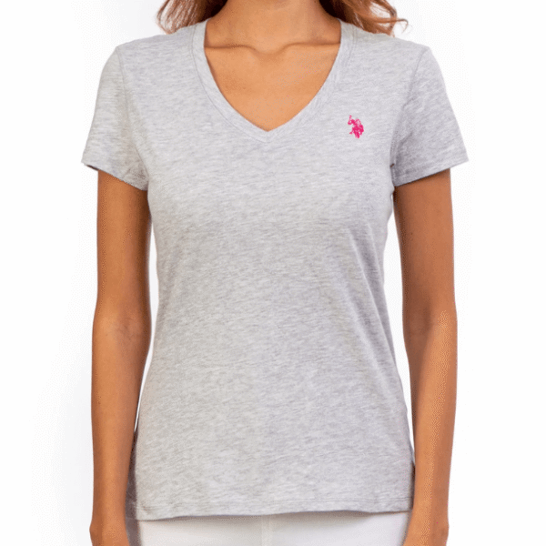 Camiseta Gris U.S. Polo Assn Cuello V