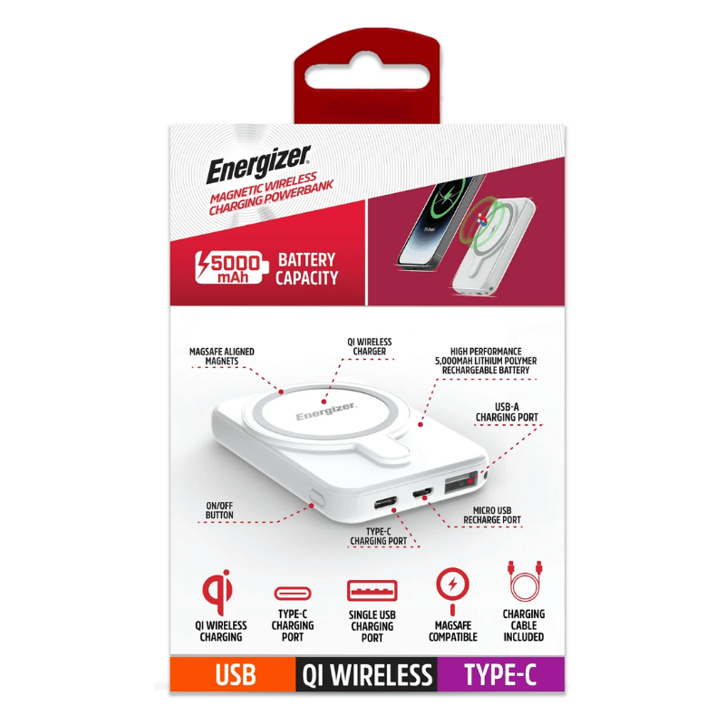 Energizer Magnetic Wireless Charging Power Bank - Image 2