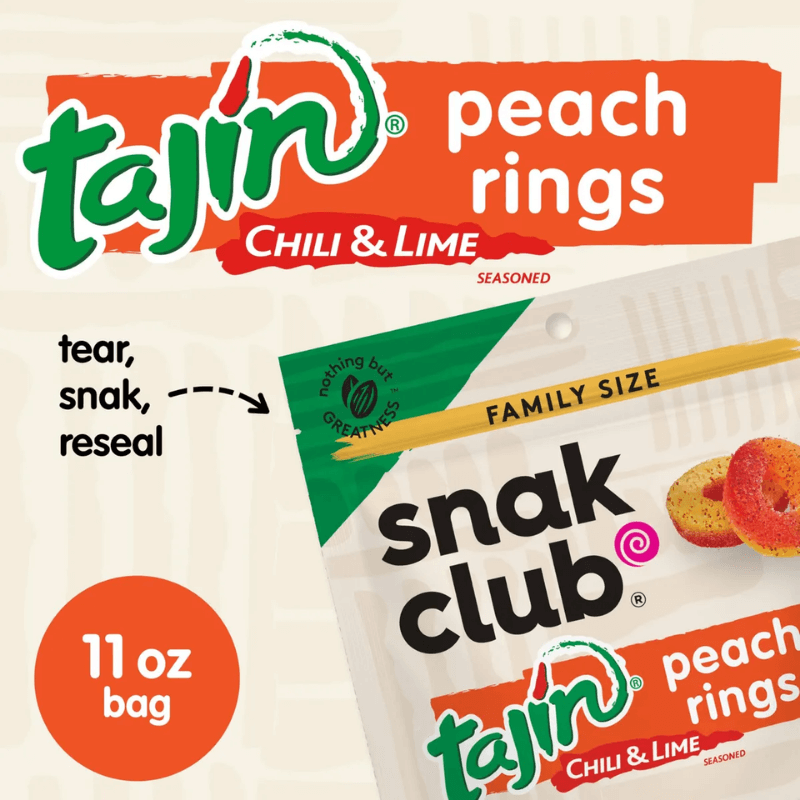 Gomitas Snak Club - Anillos De Durazno Con Tajin - Image 4
