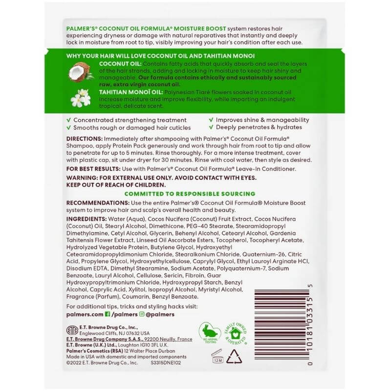 Palmer's Coconut Oil Deep Conditioning Protein Pack - Image 3