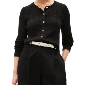 Saco Cárdigan Negro Tommy Hilfiger