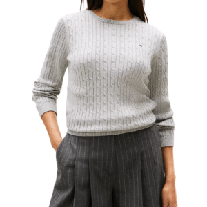 Saco Tommy Hilfiger Cable Knit Gris