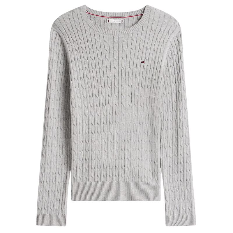 Saco Tommy Hilfiger Cable Knit Gris - Image 3